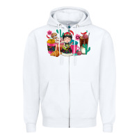 White But first cafecito y chismecito Zipper Hoodie - RanaPortraitStore