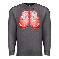 Charcoal Heather red cleats fa element 2 Premium Sweatshirt - FaDigitalArtStudio
