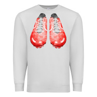 Dove Grey red cleats fa element 2 Premium Sweatshirt - FaDigitalArtStudio