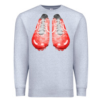 Heather Grey red cleats fa element 2 Premium Sweatshirt - FaDigitalArtStudio