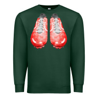 Sports Green red cleats fa element 2 Premium Sweatshirt - FaDigitalArtStudio