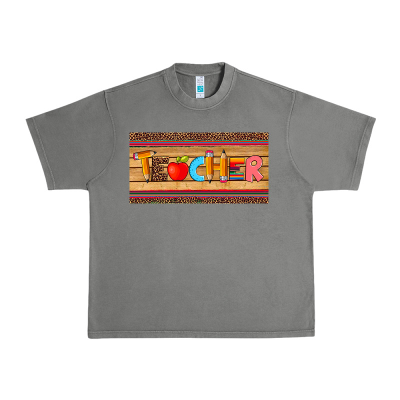 Teacher Pen Apple License Plate Template Urban Heavy Tee by Artiststas | Teevron