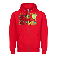 Red Chip dippin' margarita sippin' Zipper Hoodie - RanaPortraitStore