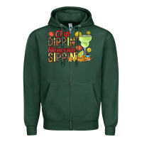 Sports Green Chip dippin' margarita sippin' Zipper Hoodie - RanaPortraitStore