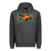 Charcoal Heather texas and map with longhorn serape gemstone licanse plate Premium Hoodie - Artiststas