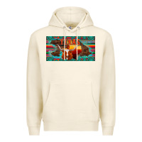 Tofu texas and map with longhorn serape gemstone licanse plate Premium Hoodie - Artiststas