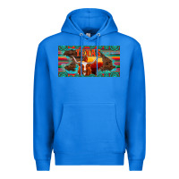 True Royal texas and map with longhorn serape gemstone licanse plate Premium Hoodie - Artiststas