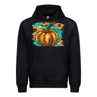 Black pumpkin western Urban Hoodie - BarkalooDesign