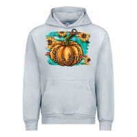 Heather Grey pumpkin western Urban Hoodie - BarkalooDesign