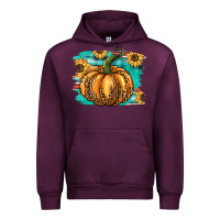 Mauve Wine pumpkin western Urban Hoodie - BarkalooDesign
