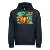 Navy pumpkin western Urban Hoodie - BarkalooDesign