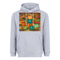 Heather Grey pumpkin Heavyweight Hoodie - RanaPortraitStore