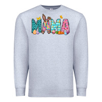 Heather Grey Easter Mama Easter Day Premium Sweatshirt - Neo Western
