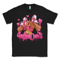 Black galentines afro girl sneakers Classic Tee - RanaPortraitStore