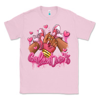Bubblegum Pink galentines afro girl sneakers Classic Tee - RanaPortraitStore
