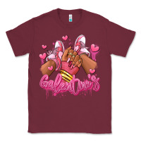 Burgundy galentines afro girl sneakers Classic Tee - RanaPortraitStore