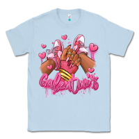 Dusty Blue galentines afro girl sneakers Classic Tee - RanaPortraitStore