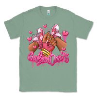 Sage galentines afro girl sneakers Classic Tee - RanaPortraitStore