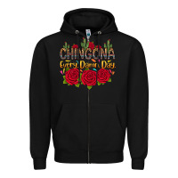 Black Chingona every damn day Zipper Hoodie - RanaPortraitStore