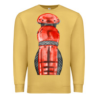 Antique Gold red leg guard fa element Premium Sweatshirt - FaDigitalArtStudio