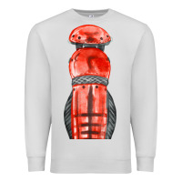 Dove Grey red leg guard fa element Premium Sweatshirt - FaDigitalArtStudio