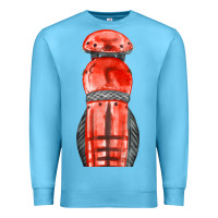 Ocean Blue red leg guard fa element Premium Sweatshirt - FaDigitalArtStudio
