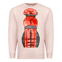 Pale Pink red leg guard fa element Premium Sweatshirt - FaDigitalArtStudio