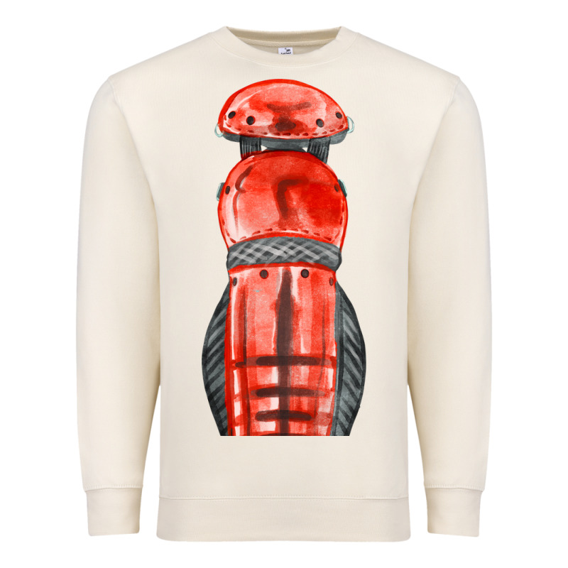 Red Leg Guard Fa Element Premium Sweatshirt by FaDigitalArtStudio | Teevron