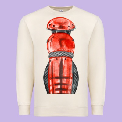 Red Leg Guard Fa Element Premium Sweatshirt Designed By Fadigitalartstudio