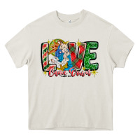 Cream Love Came Down Heavy Core Tee - CowhideDigitalArt