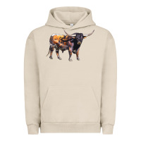 Texas Longhorn Bull Urban Hoodie | Teevron