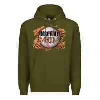 Army Green baseball mom Premium Hoodie - AdoDesignShop