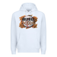 White baseball mom Premium Hoodie - AdoDesignShop