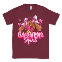 Burgundy galentine squad afro girl sneakers Classic Tee - RanaPortraitStore