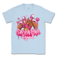 Dusty Blue galentine squad afro girl sneakers Classic Tee - RanaPortraitStore