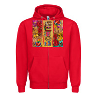 Red Bonita Zipper Hoodie - RanaPortraitStore
