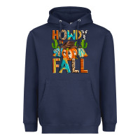 Navy howdy fall Heavyweight Hoodie - Zillion Design Studio