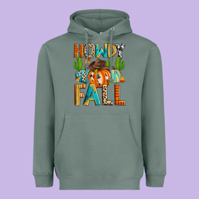 Howdy Fall Heavyweight Hoodie Designed By Zillion Design Studio