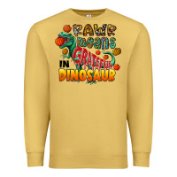 Antique Gold rawr means grateful in dinosaur Premium Sweatshirt - CowhideDigitalArt