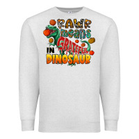 Oatmeal Heather rawr means grateful in dinosaur Premium Sweatshirt - CowhideDigitalArt