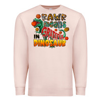 Pale Pink rawr means grateful in dinosaur Premium Sweatshirt - CowhideDigitalArt
