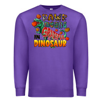 Purple rawr means grateful in dinosaur Premium Sweatshirt - CowhideDigitalArt