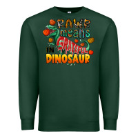 Sports Green rawr means grateful in dinosaur Premium Sweatshirt - CowhideDigitalArt