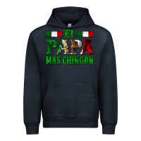 Navy El Papa Mas Chingon Mexican Urban Hoodie - LillyAllenDesigns