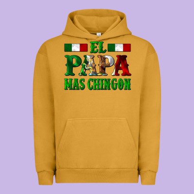 El Papa Mas Chingon Mexican Urban Hoodie Designed By Lillyallendesigns