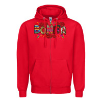Red Bonita Zipper Hoodie - RanaPortraitStore