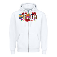 White Bonita Zipper Hoodie - RanaPortraitStore