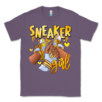 Lavender yellow sneaker girl afro woman Classic Tee - RanaPortraitStore