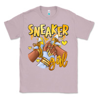 Lilac yellow sneaker girl afro woman Classic Tee - RanaPortraitStore