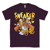 Plum yellow sneaker girl afro woman Classic Tee - RanaPortraitStore